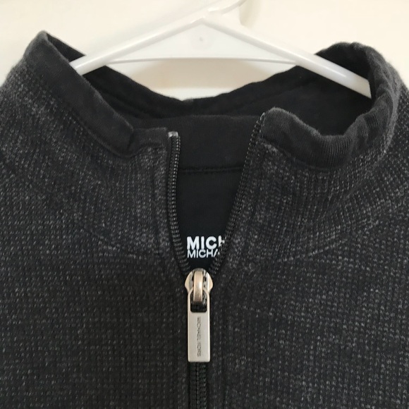Michael Michael Kors Sweaters | Michael Kors Men's Zip Up Sweater | Color: Black/Gray | Size: M | Ashacloset17's Closet